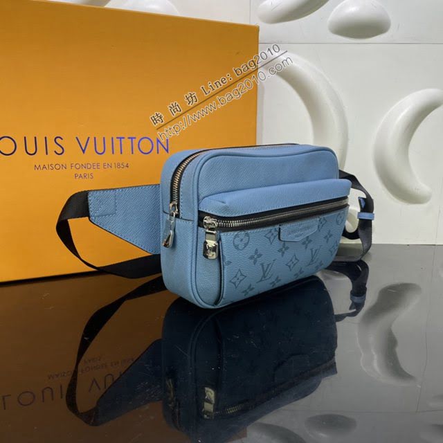LOUIS VUITTON專櫃新款包包 路易威登Outdoor腰包 LV字母拉鏈款男胸包斜挎包  ydh4129